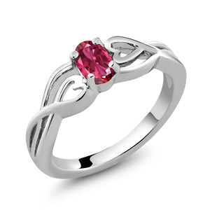 Pink Tourmaline - October_5_Ring in 925 Sterling Silver