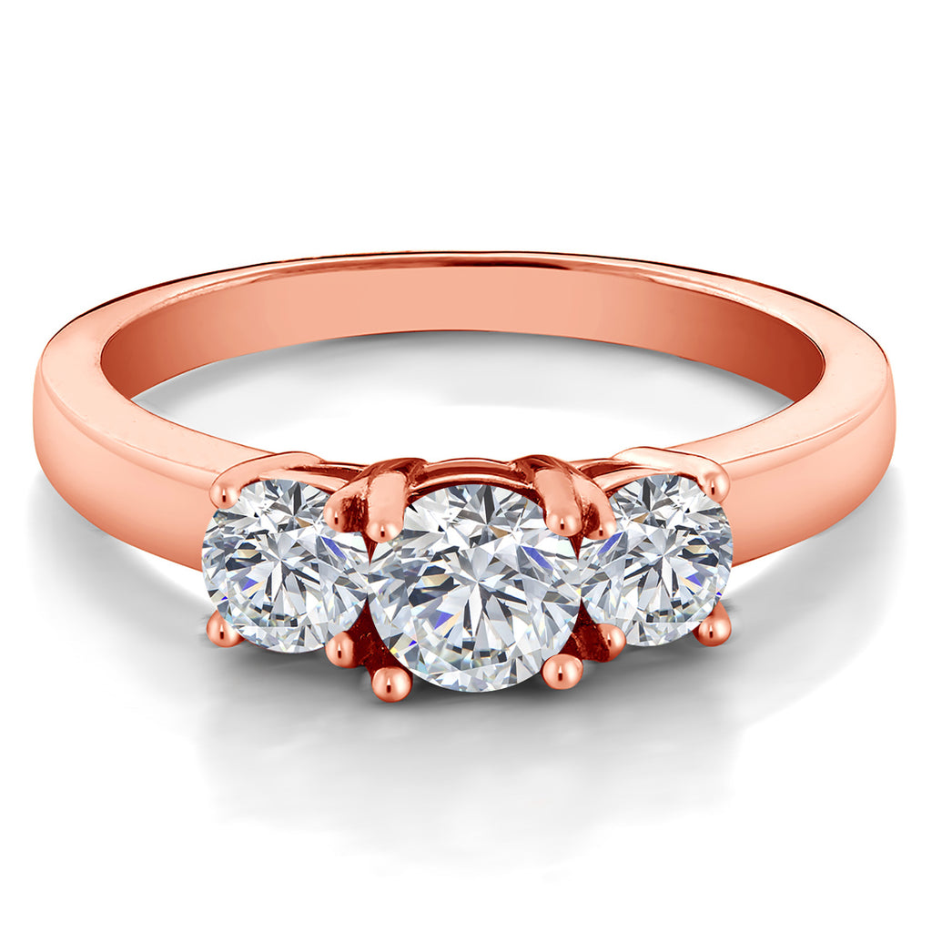 Ring in 925 Rose Gold Plated Silver