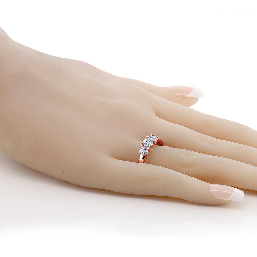 Ring in 925 Rose Gold Plated Silver