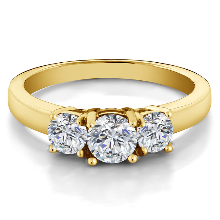 Ring in 925 Yellow Gold Plated Silver