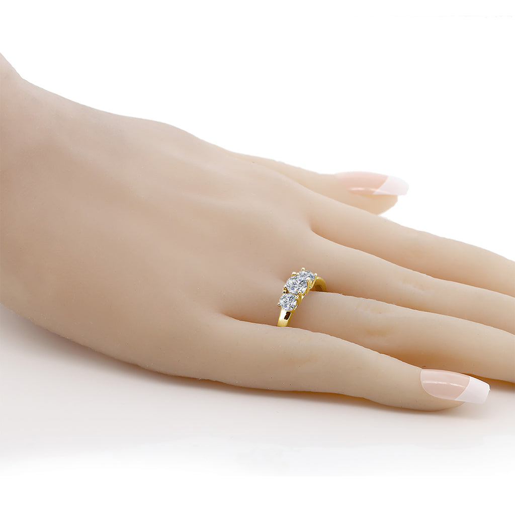 Ring in 925 Yellow Gold Plated Silver