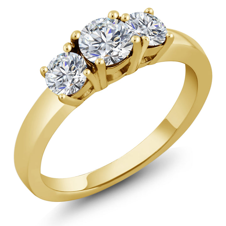 Ring in 925 Yellow Gold Plated Silver