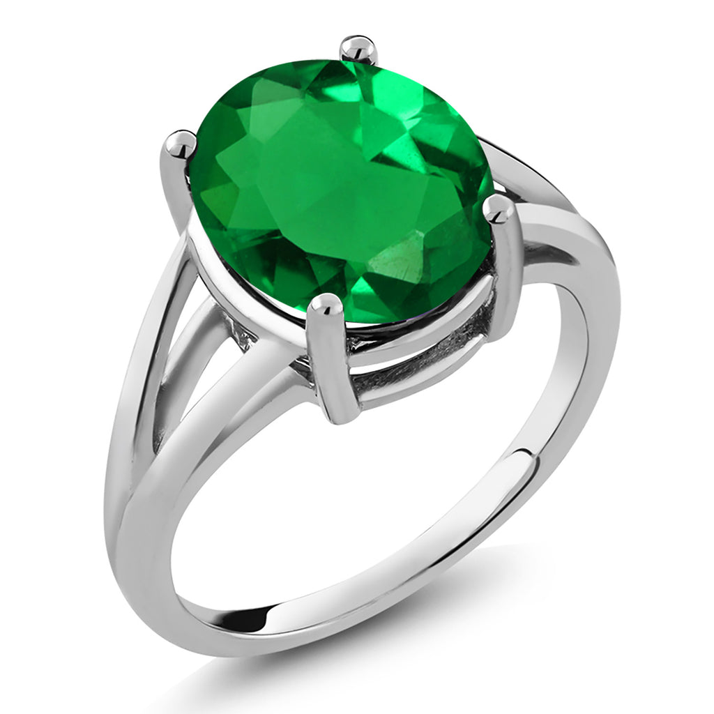 Nano Emerald_7_Ring in 925 Sterling Silver