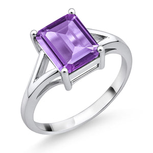 Amethyst - February_6_Ring in 925 Sterling Silver