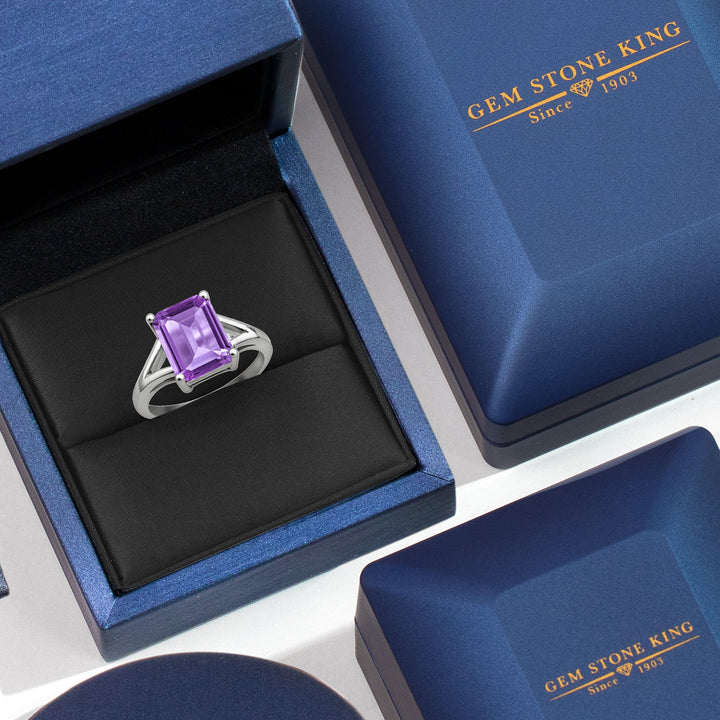 Amethyst - February_6_Ring in 925 Sterling Silver