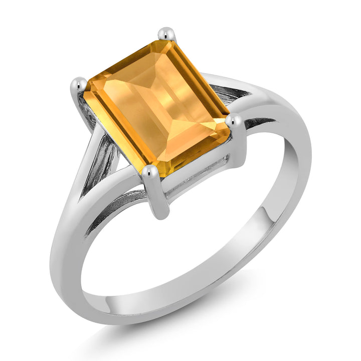 Citrine_5_Ring in 925 Sterling Silver