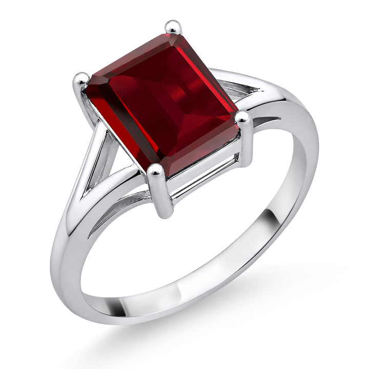 Garnet_6_Ring in 925 Sterling Silver