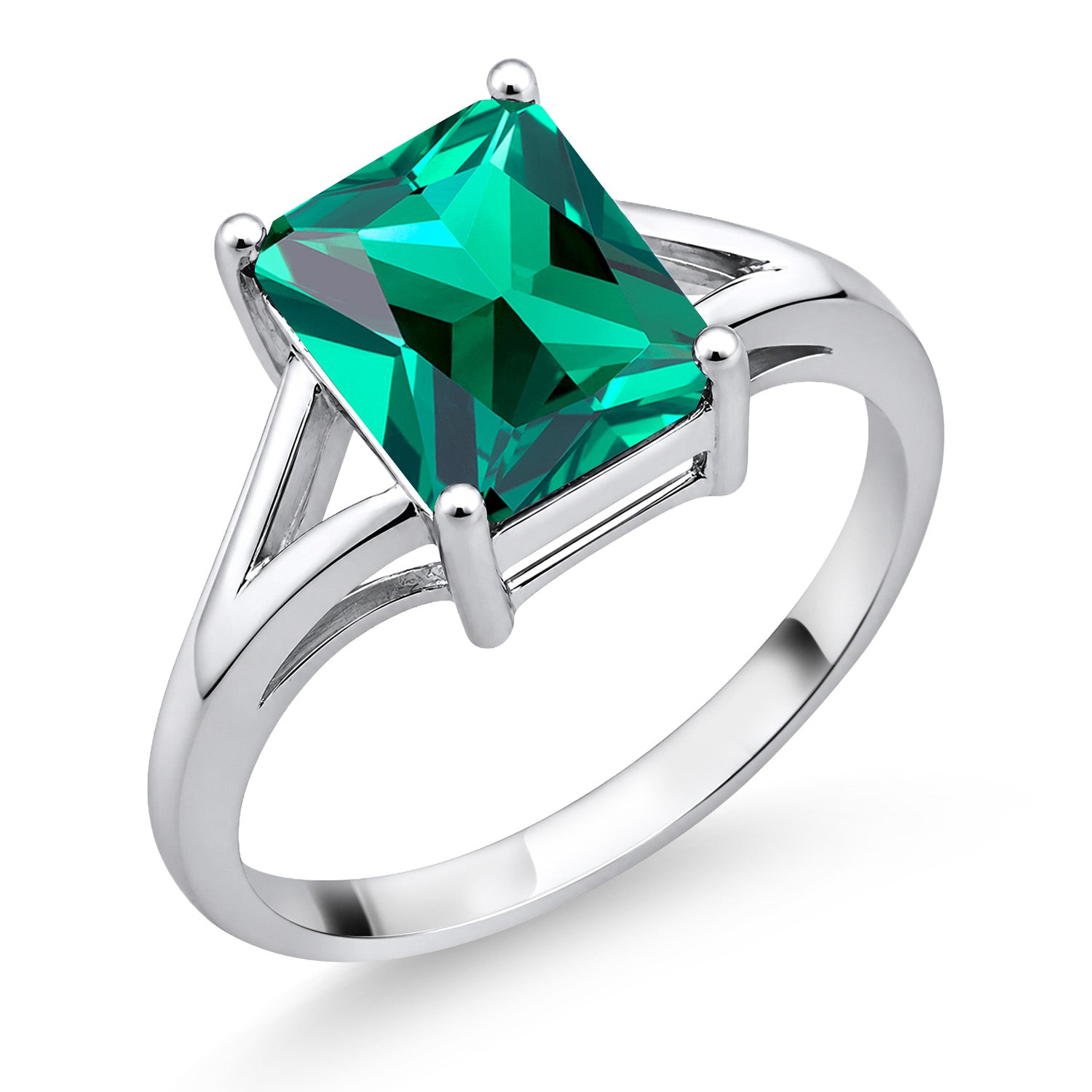 Nano Emerald_7_Ring in 925 Sterling Silver