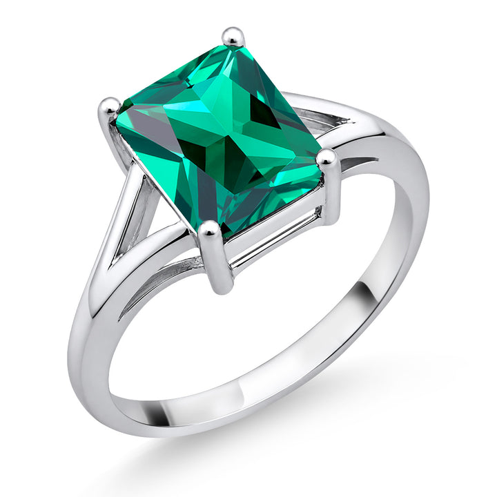 Nano Emerald_7_Ring in 925 Sterling Silver