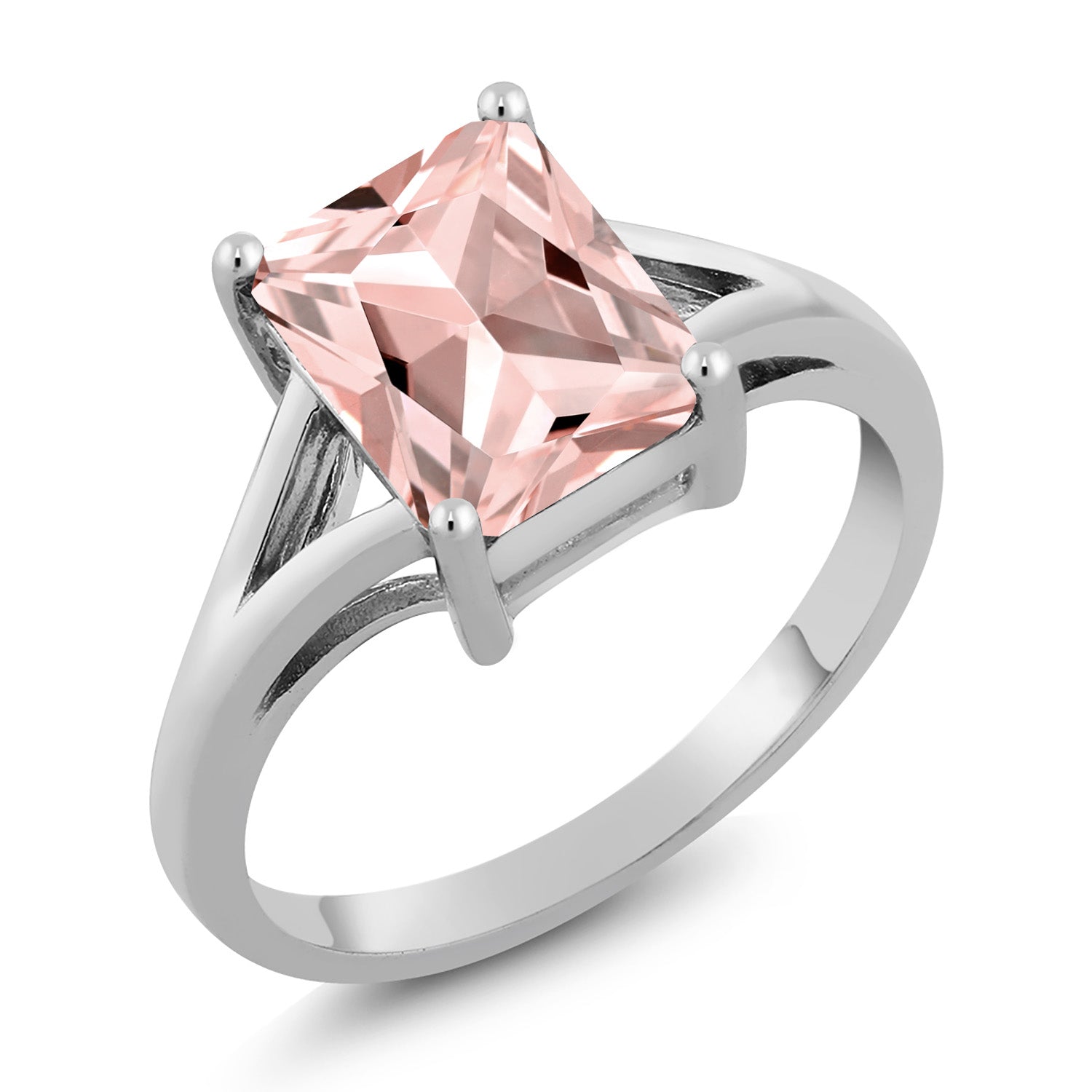 Nano Morganite - October_7_Ring in 925 Sterling Silver