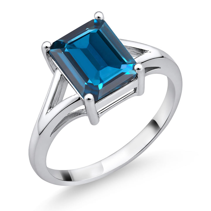 London Blue Topaz_9_Ring in 925 Sterling Silver