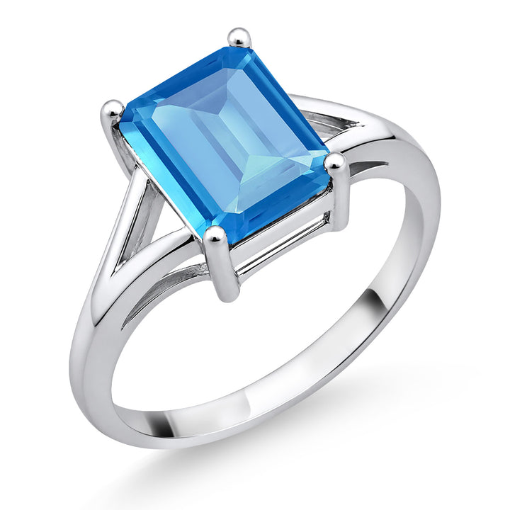 Swiss Blue Topaz_7_Ring in 925 Sterling Silver