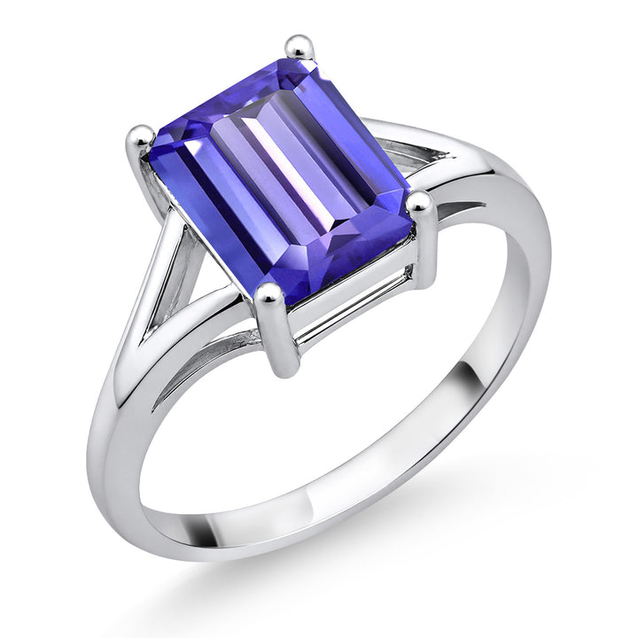 Tanzanite_7_Ring in 925 Sterling Silver