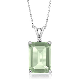 Prasiolite_Pendant in 925 Sterling Silver