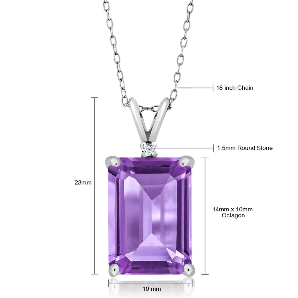 Amethyst - February_Pendant in 925 Sterling Silver