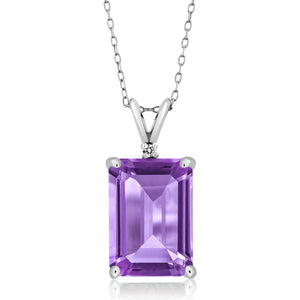 Amethyst - February_Pendant in 925 Sterling Silver