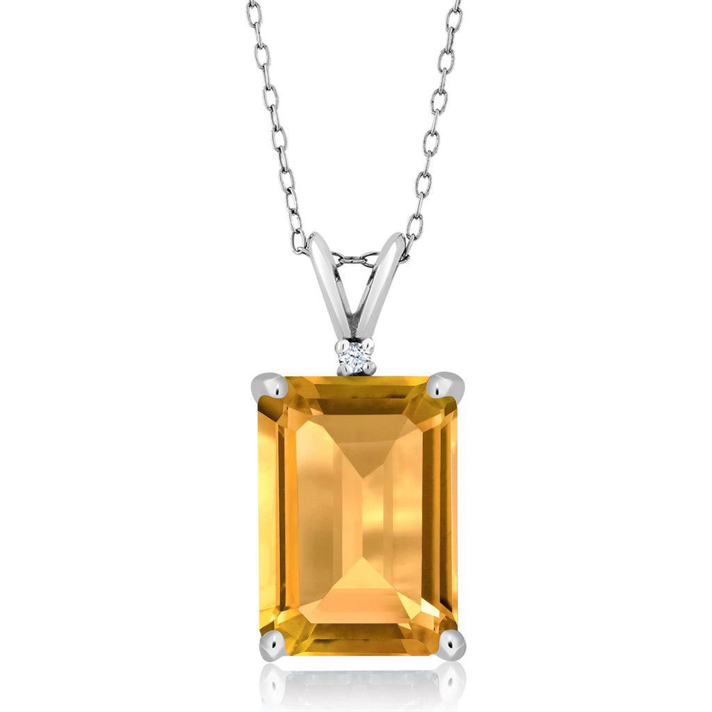 Citrine - November_Pendant in 925 Sterling Silver