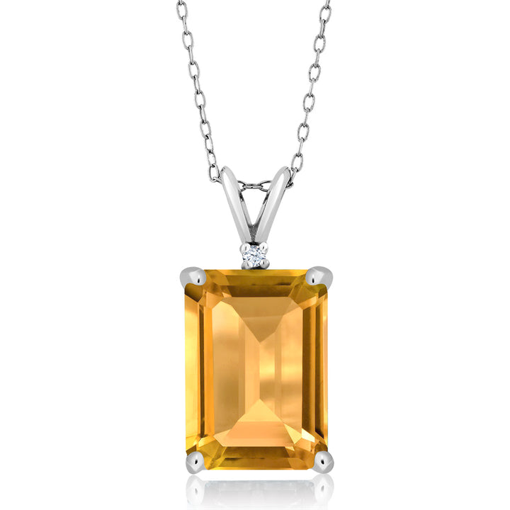 Citrine - November_Pendant in 925 Sterling Silver