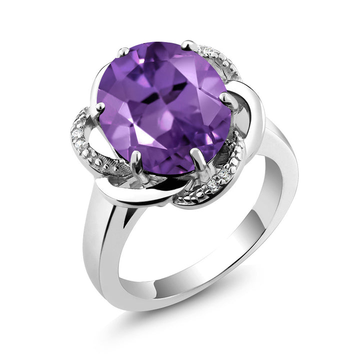 Amethyst - February_5_Ring in 925 Sterling Silver