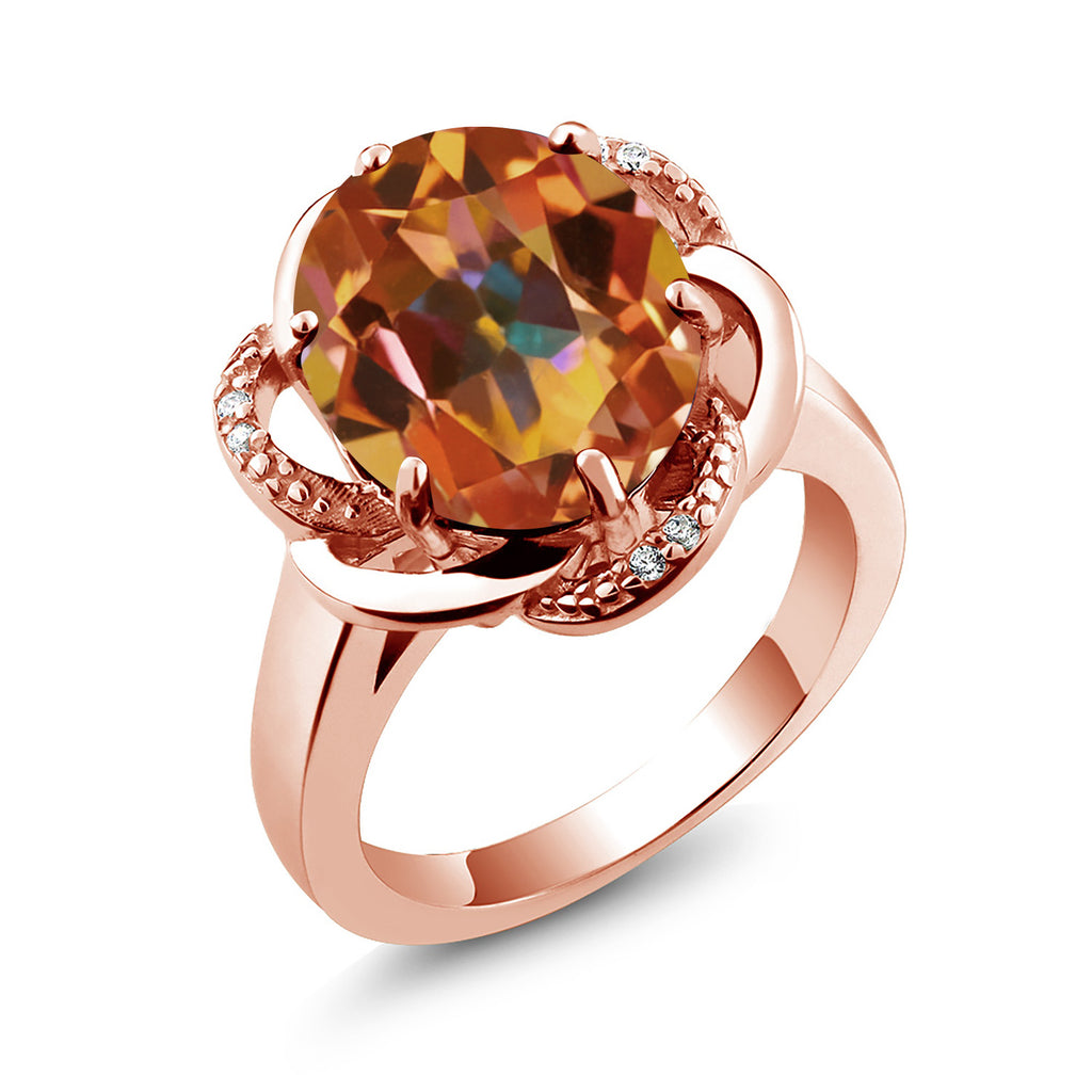 Ecstasy Mystic Topaz_7_Ring in 925 Rose Gold Plated Silver