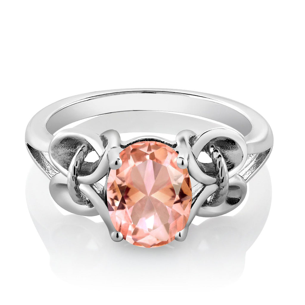Nano Morganite - October_6_Ring in 925 Sterling Silver