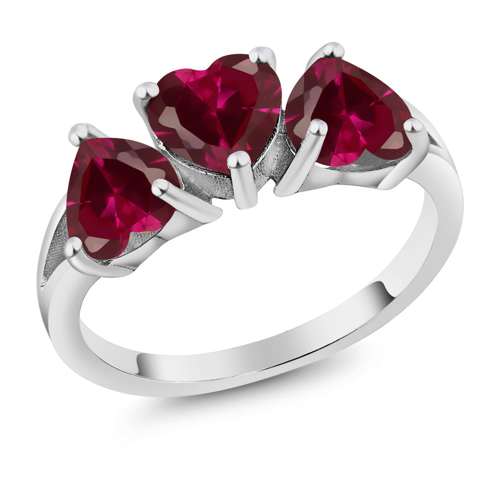 Created Ruby - July_6_Ring in 925 Sterling Silver