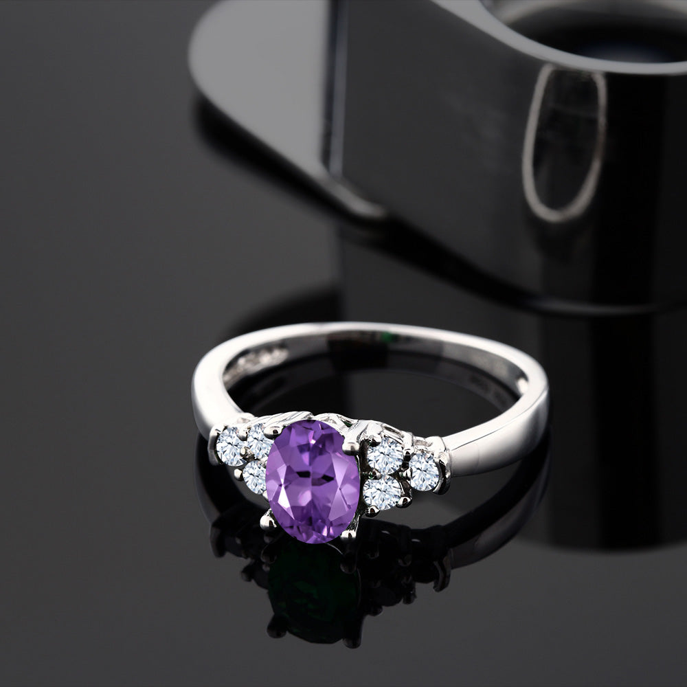 Amethyst - February_7_Ring in 925 Sterling Silver