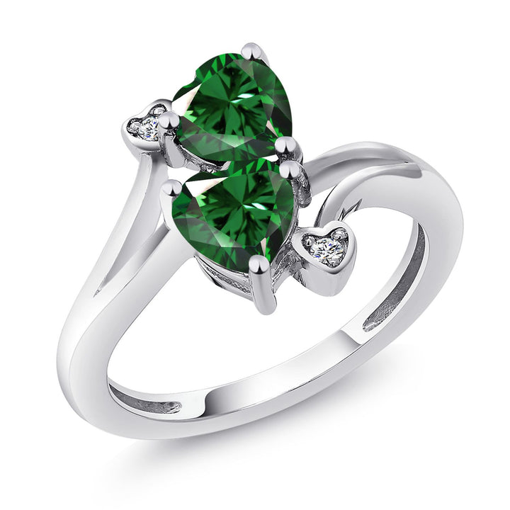 Nano Emerald - May_5_Ring in 925 Sterling Silver