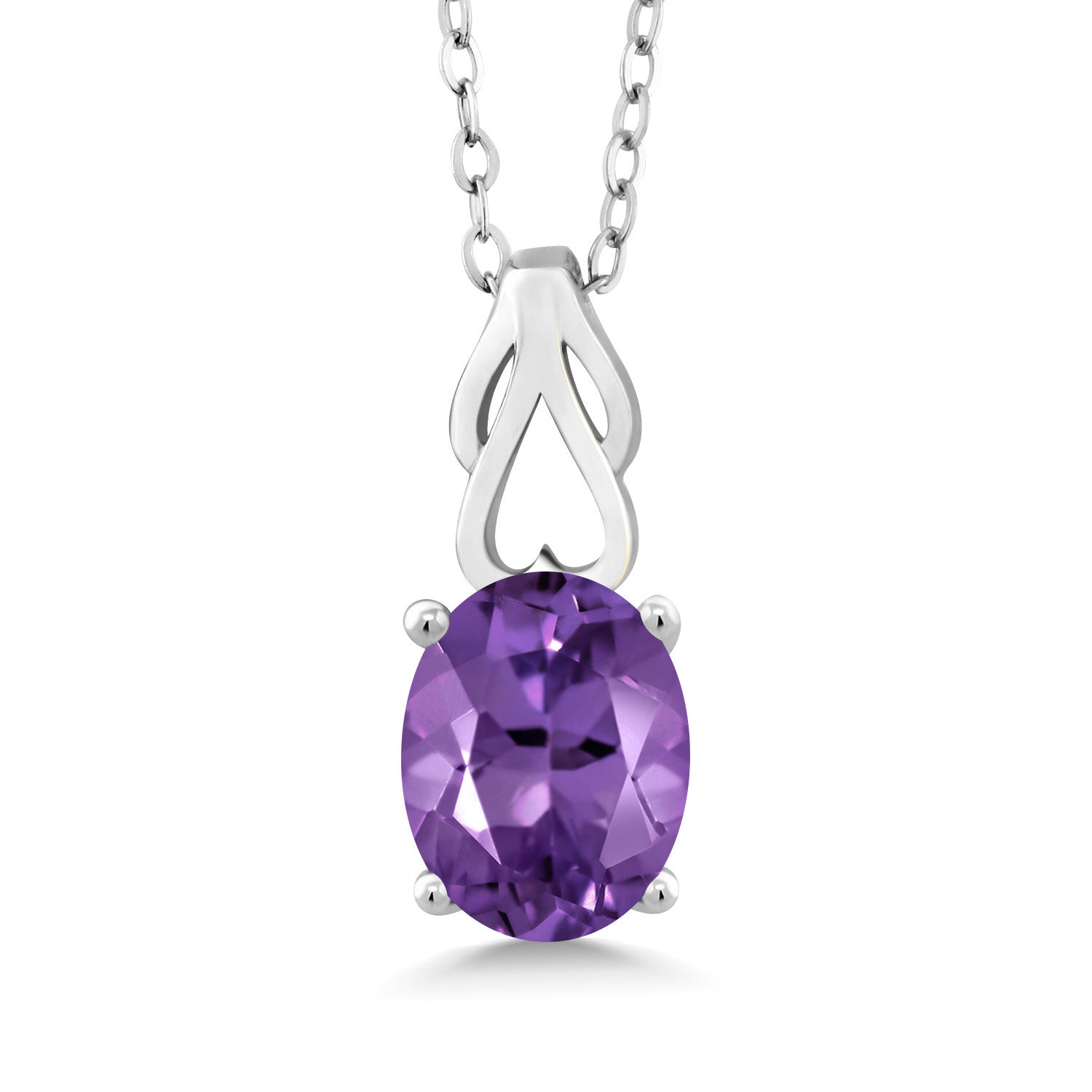 Amethyst - February_Pendant in 925 Sterling Silver