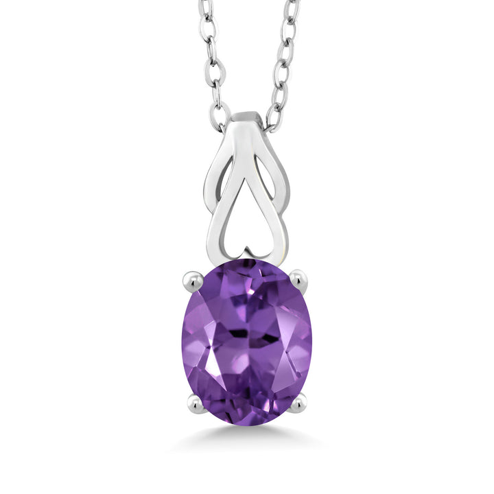 Amethyst - February_Pendant in 925 Sterling Silver