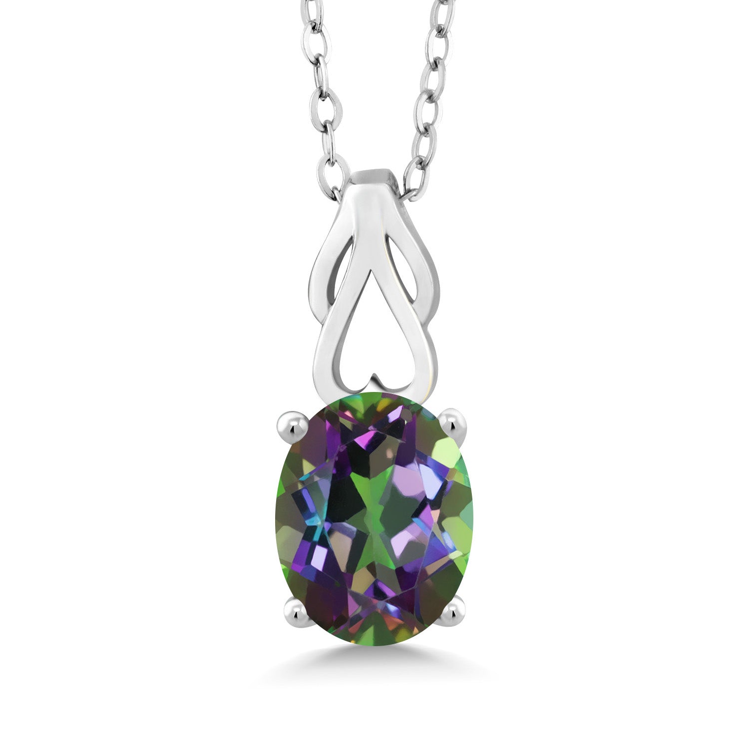 Green Mystic Topaz_Pendant in 925 Sterling Silver