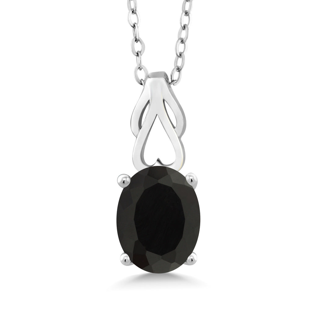 Onyx - December_Pendant in 925 Sterling Silver