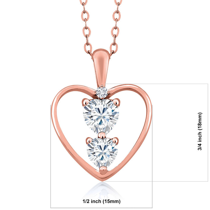 Pendant in 925 Rose Gold Plated Silver