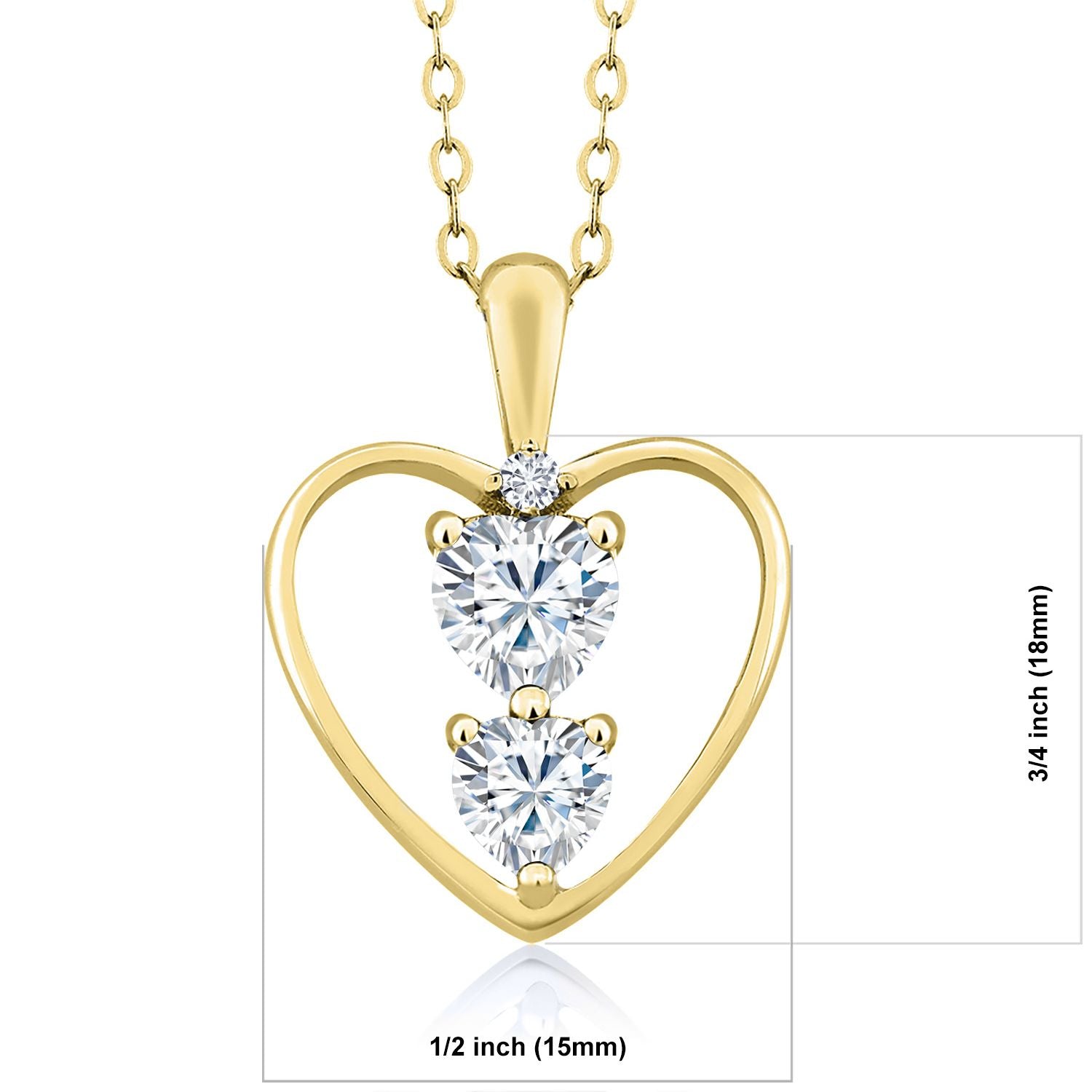 Pendant in 925 Yellow Gold Plated Silver