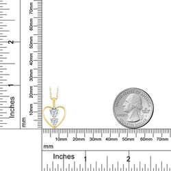 Pendant in 925 Yellow Gold Plated Silver