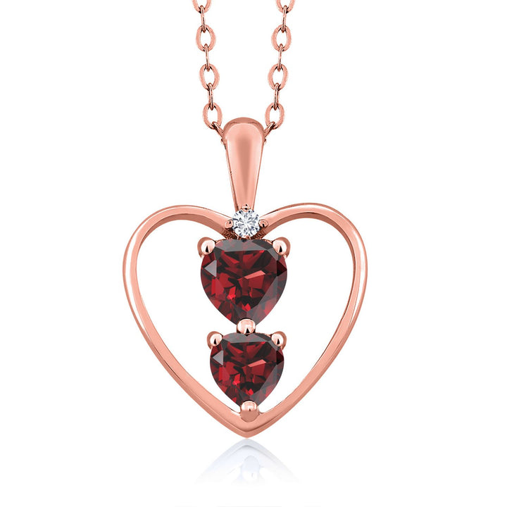 Pendant in 925 Rose Gold Plated Silver