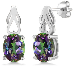 Green Mystic Topaz_Earrings in 925 Sterling Silver