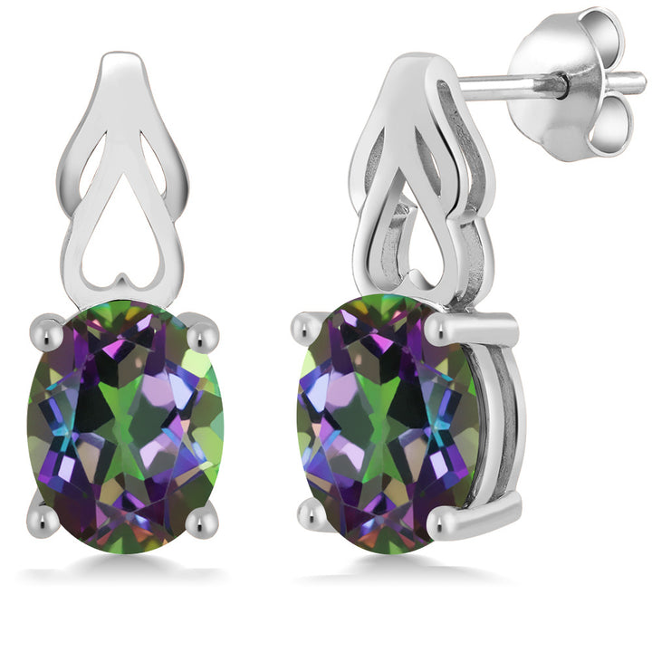 Green Mystic Topaz_Earrings in 925 Sterling Silver