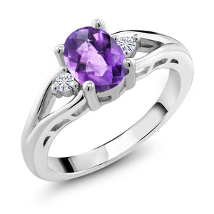 Amethyst - February_5_Ring in 925 Sterling Silver