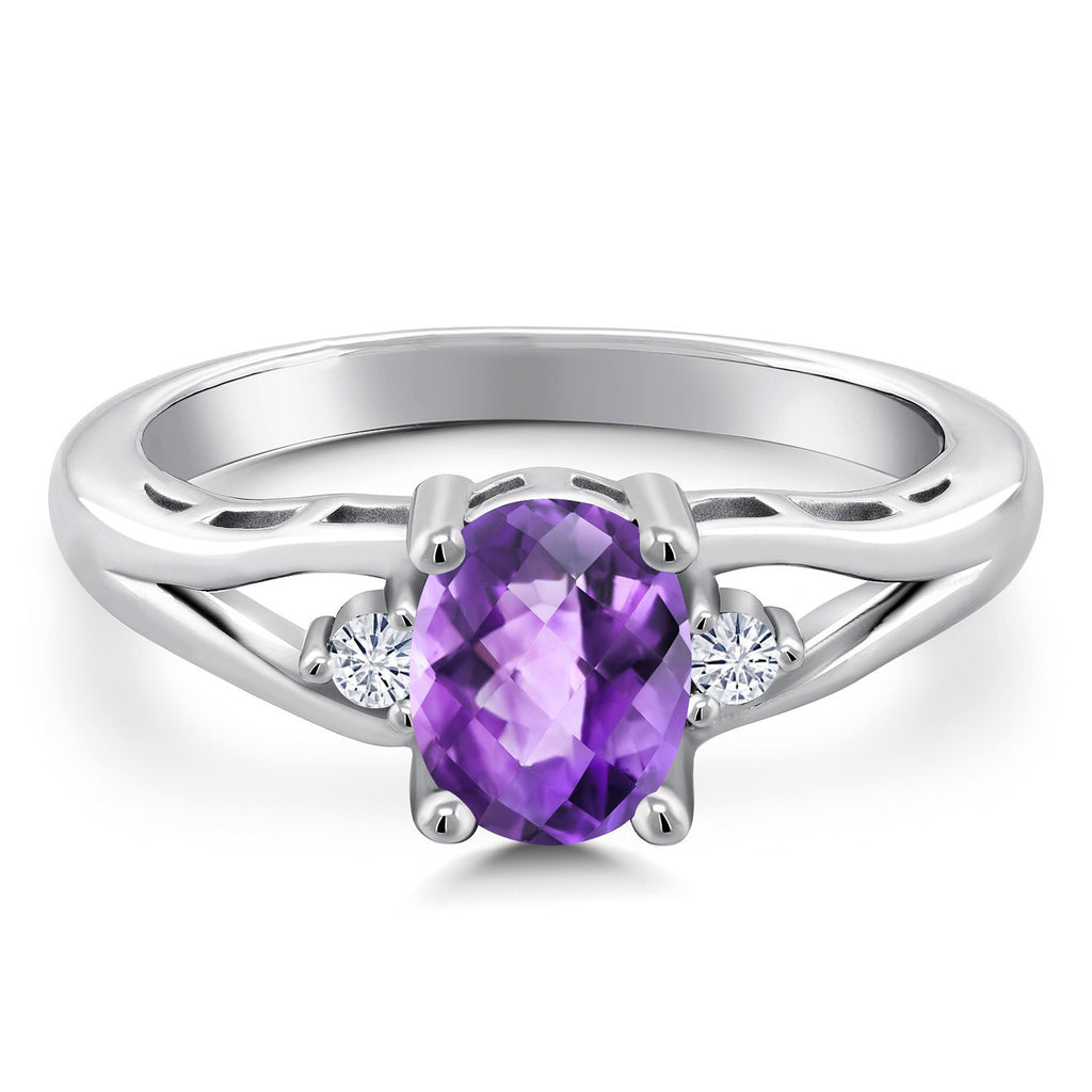 Amethyst - February_5_Ring in 925 Sterling Silver