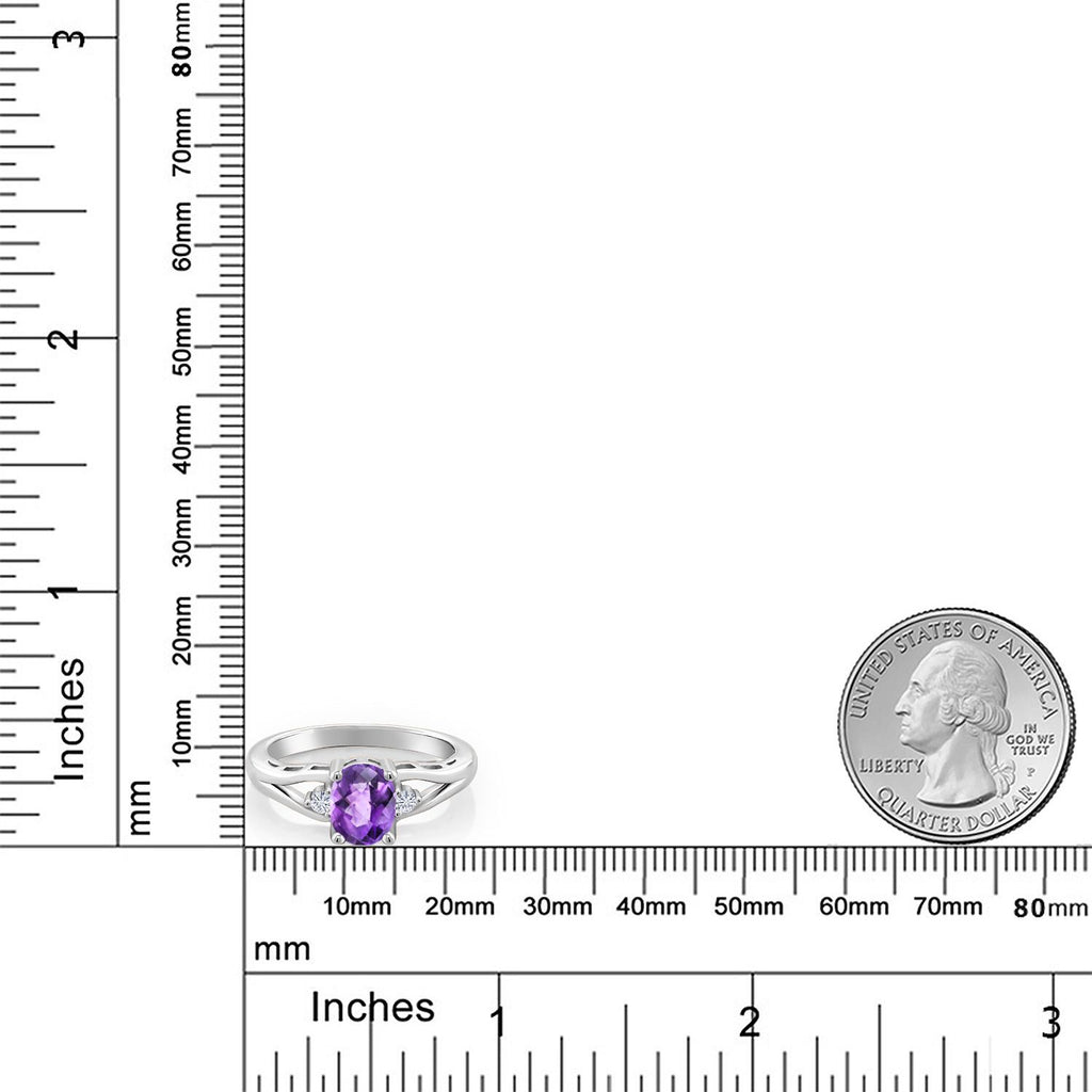 Amethyst - February_5_Ring in 925 Sterling Silver
