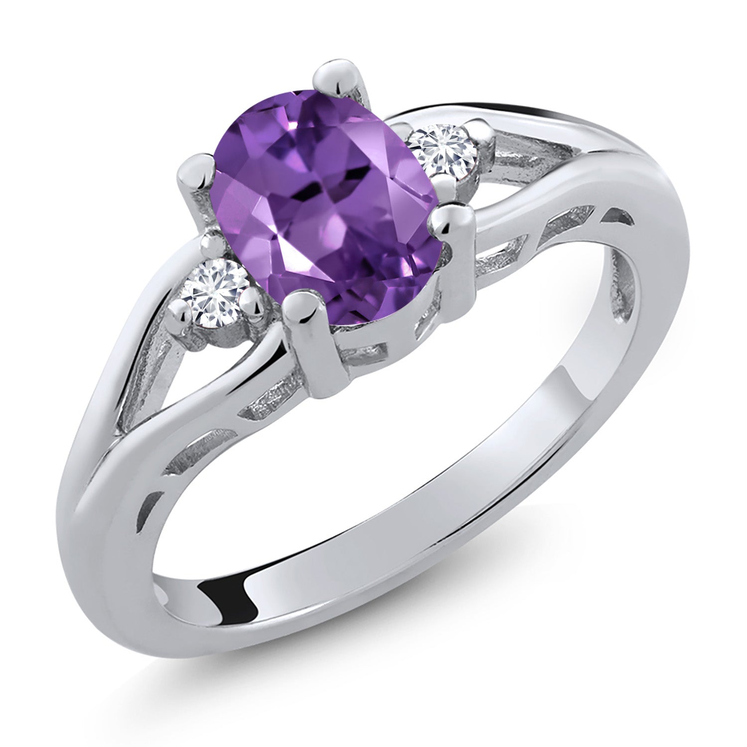 Amethyst - February_5_Ring in 925 Sterling Silver