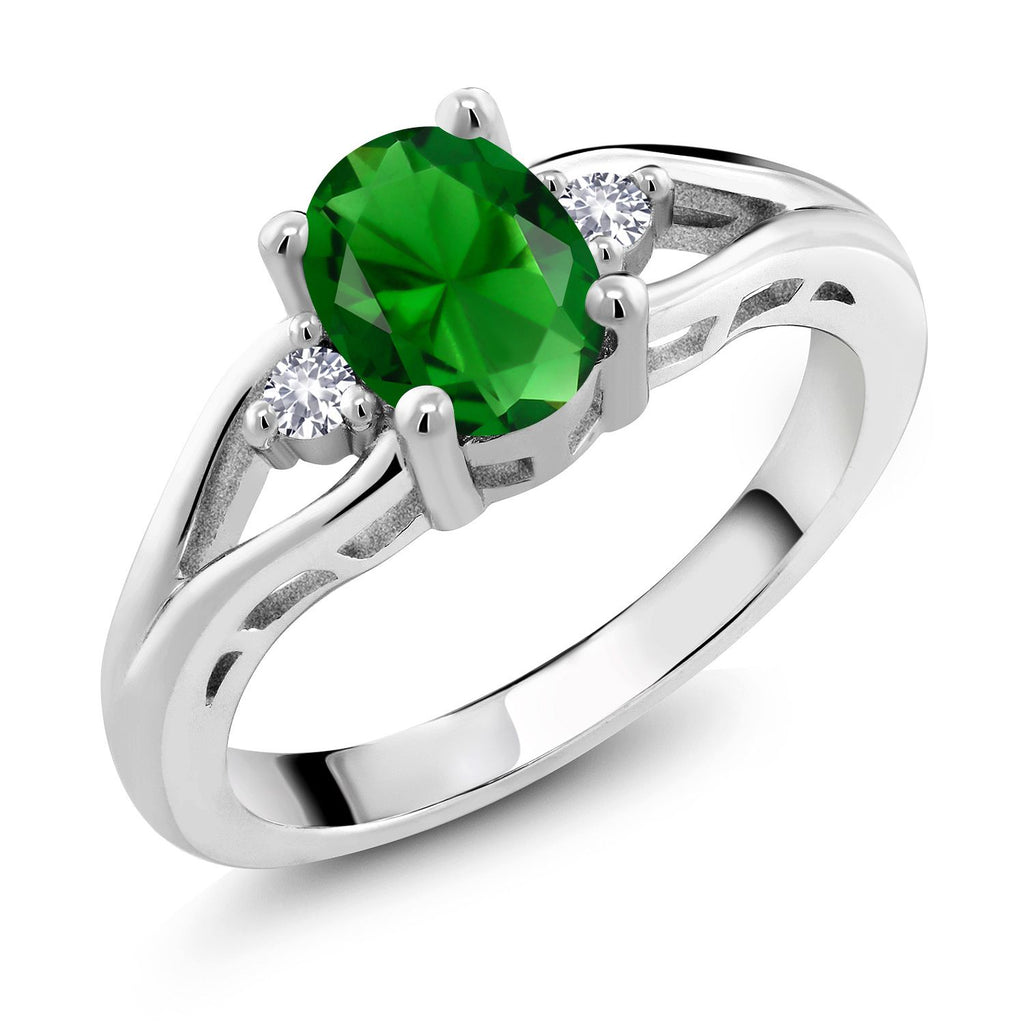 Nano Emerald - May_6_Ring in 925 Sterling Silver