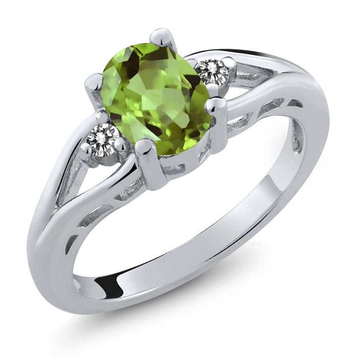 Peridot - August_5_Ring in 925 Sterling Silver