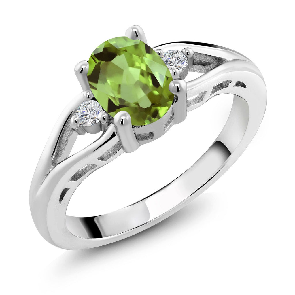 Peridot - August_6_Ring in 925 Sterling Silver