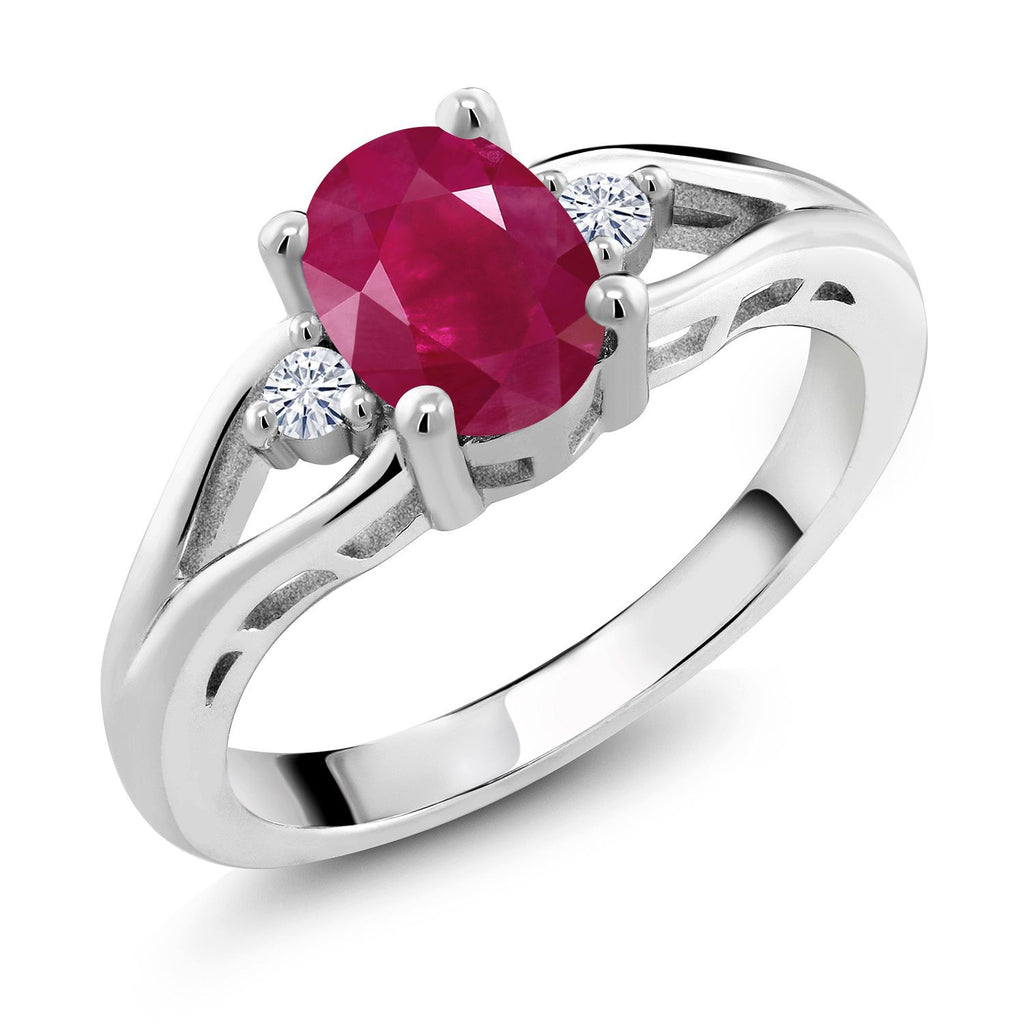 Ruby - July_6_Ring in 925 Sterling Silver