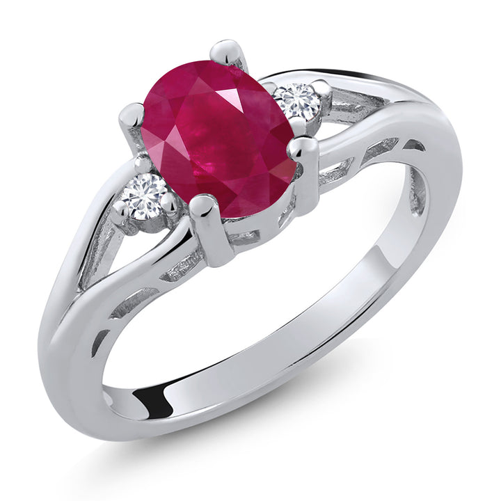 Ruby - July_5_Ring in 925 Sterling Silver