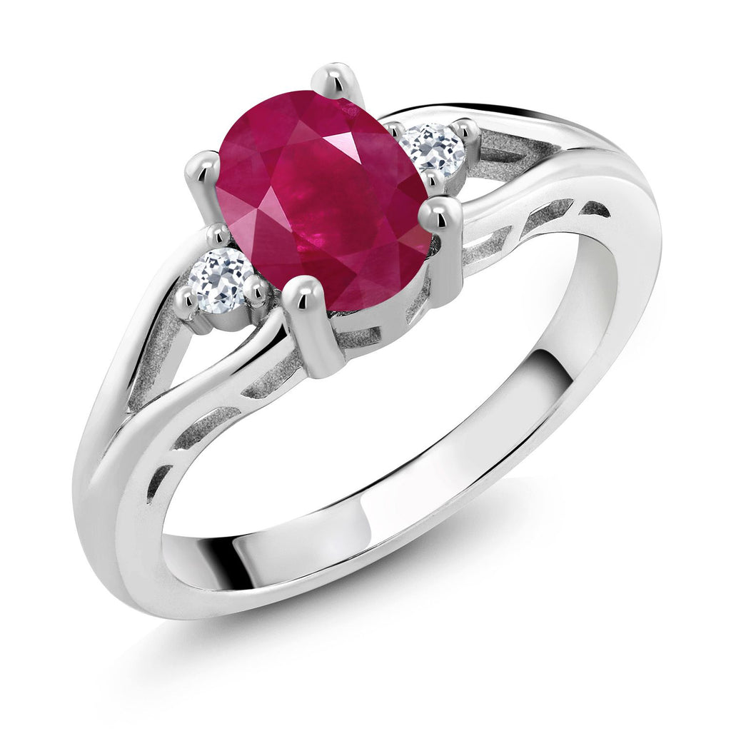 Ruby - July_6_Ring in 925 Sterling Silver