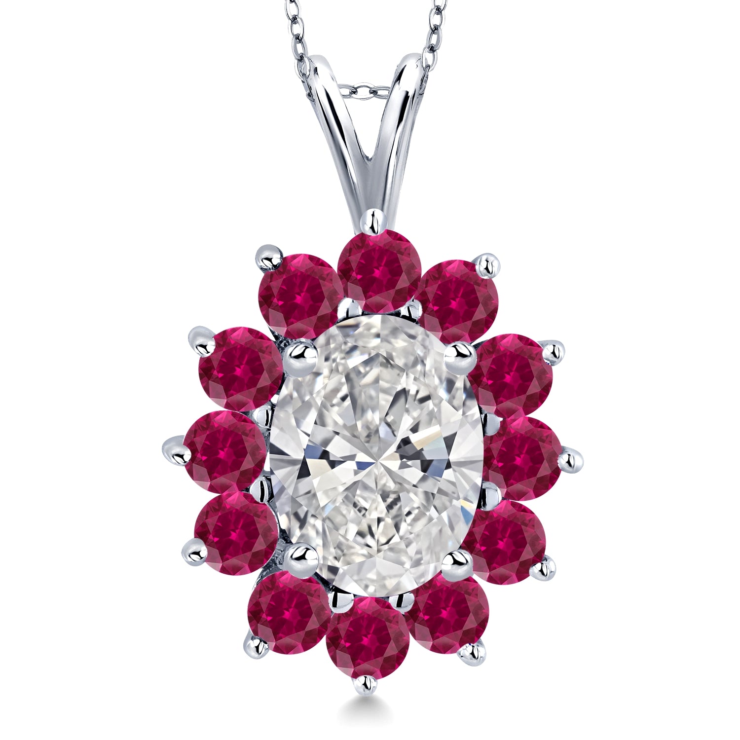 Pendant in 14K White Gold