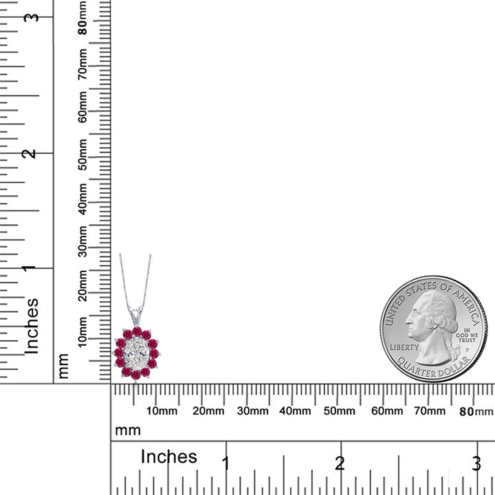 Pendant in 14K White Gold